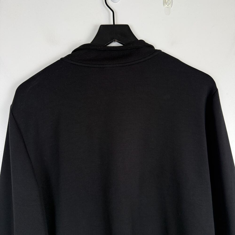 Weekends by Chico's 1/2 Zip Sweatshirt Sweater Black - 3 XL - Picture 6 of 8